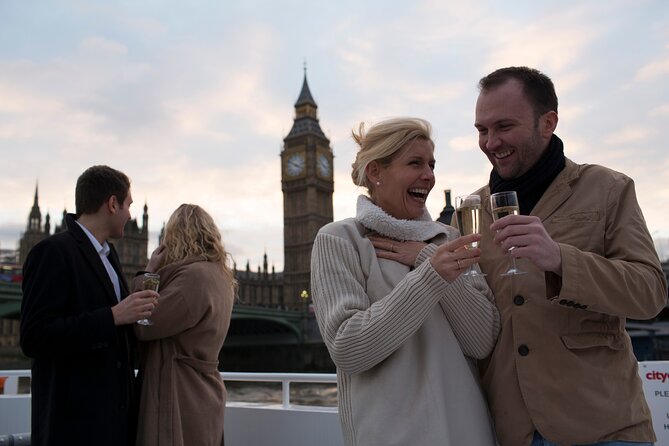 River Thames Evening Cruise with Sparkling wine and Canapés - Tower Millennium Pier and the first views