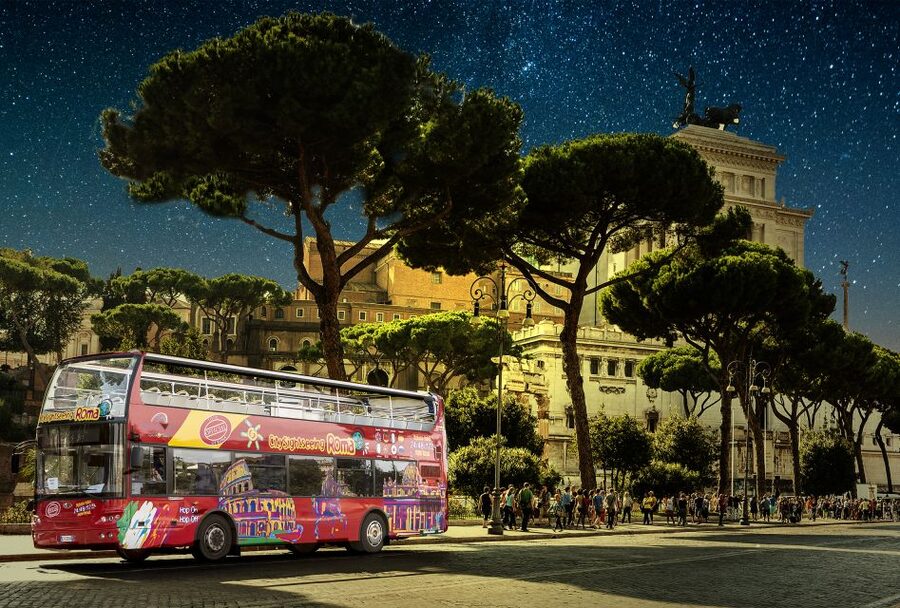 Rome: City Highlights Open-Top Bus Night Tour - Key points to know before boarding