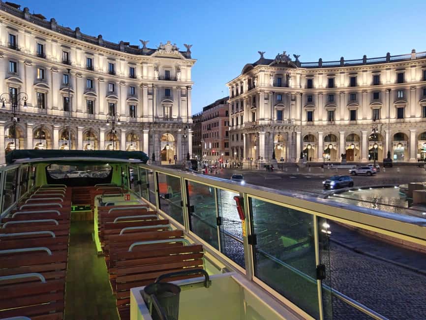 Rome: Nighttime Tour by Open-Top Bus - Key points to know before boarding