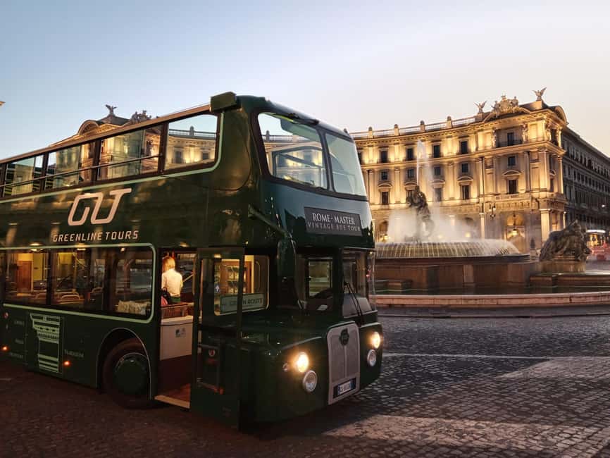 Rome: Nighttime Tour by Open-Top Bus - Starting at Termini and Piazza della Repubblica