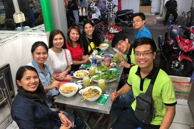 Saigon By Night and Street Food By Motorbike | Opt: Ao Dai Riders - District 4 and the final plate of vermicelli