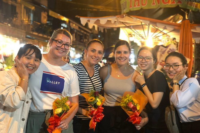 Saigon Evening Food Tour by Scooter - The 24-hour flower market after dark