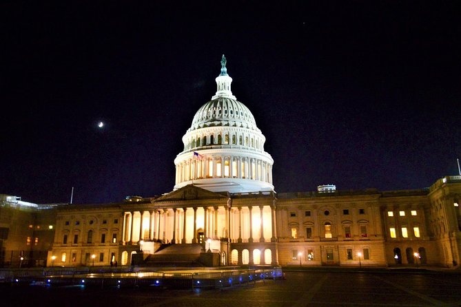 Small Group National Mall Night Tour with 10 Top Attractions - The Capitol and Reflecting Pool begin the evening