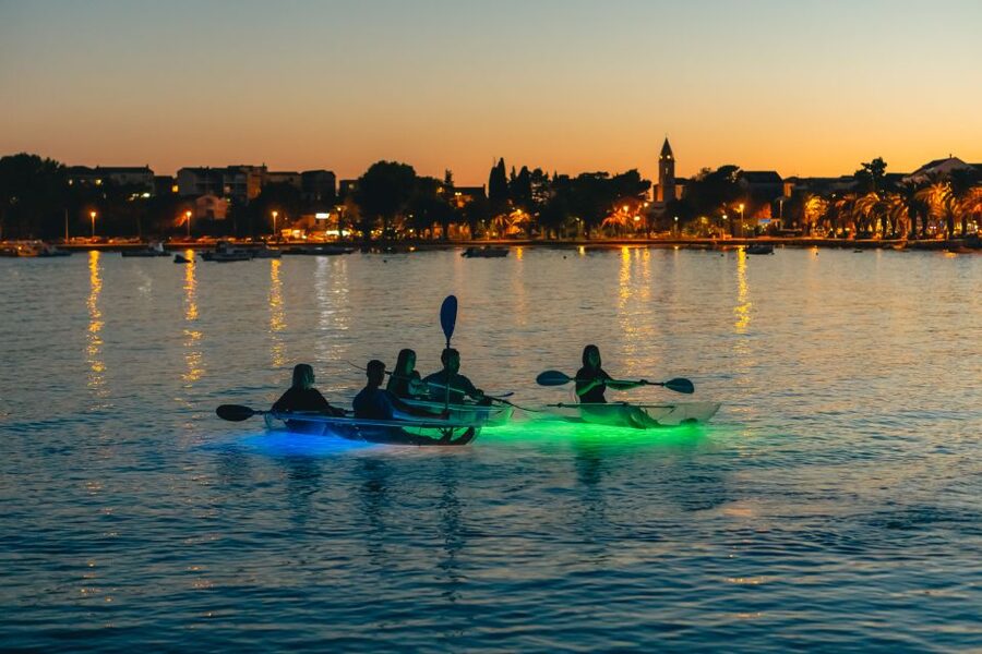 Split: Illuminated Evening Guided Kayaking Tour - The 15-minute safety briefing and first paddle strokes