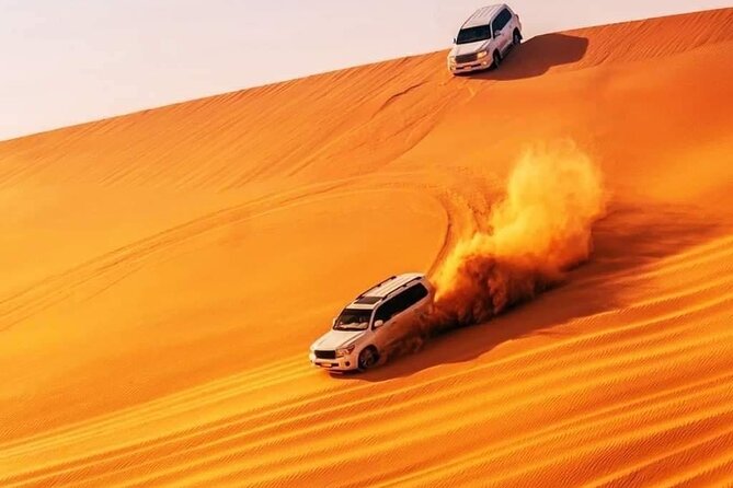 Sunset Evening Safari,Camel ride,live shows and BBQ Dinner with No Hidden Charge - Red dunes and a proper sunset run at Lahbab