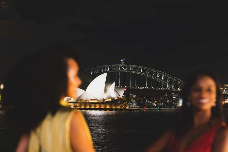 Sydney: Big Bus Panoramic Night Tour by Open-Top Bus - Mrs Macquarie’s Point gives you the first real photo break