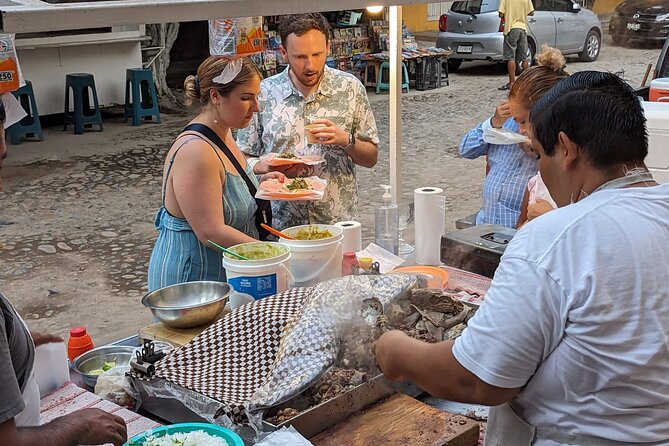 Tacos after Dark Tour with Vallarta Eats - Stop one: tacos de cabeza and a taste of local cooking
