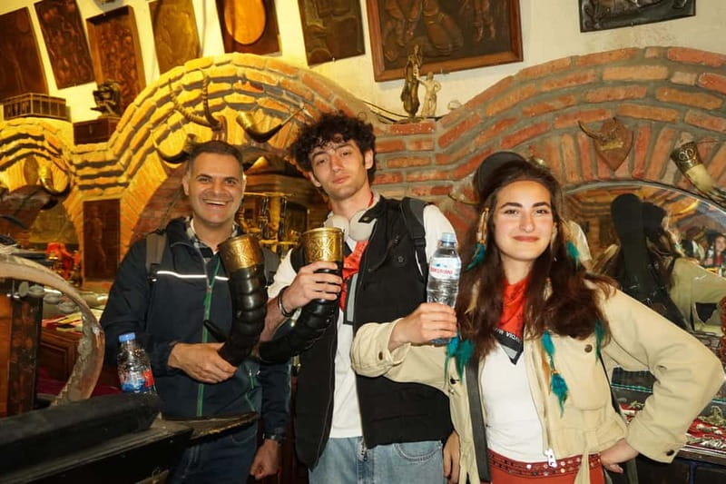 Tbilisi: Evening Walking Tour with Wine & Boat Ride Options - The Peace Bridge after dark