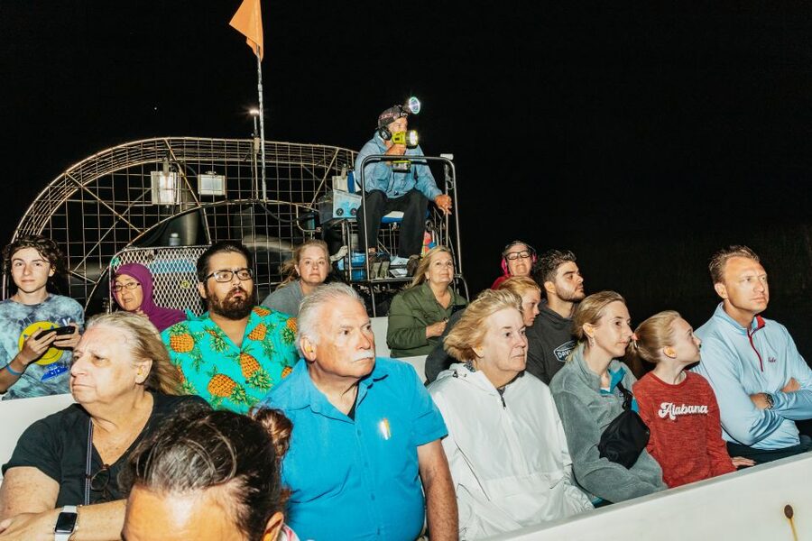 The Everglades: 1-Hour Airboat Night Tour - What happens during the 60-minute airboat ride