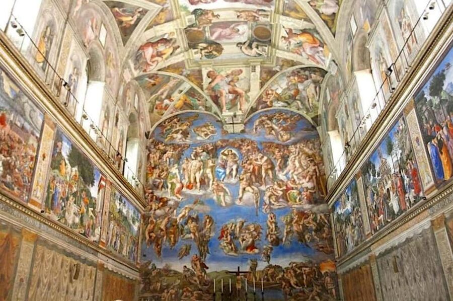 Vatican Evening Tour: Vatican Museums & Sistine Chapel - The Belvedere Court and first museum highlights