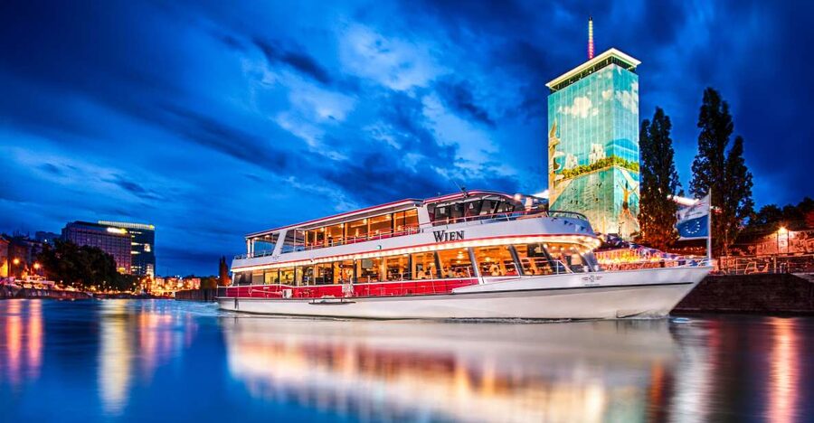 Vienna: Evening Cruise Along The Danube - Reaching the Danube as the light fades