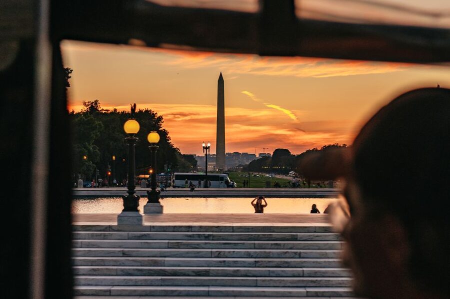 Washington DC: Monuments by Moonlight Nighttime Trolley Tour - FDR and MLK: a more spacious second stop